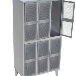 Lockers 3 Cuerpo 6 Puerta con malla