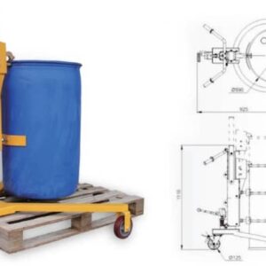Carro porta tambores (350 kg)
