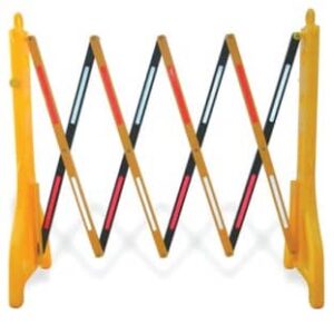 Barrera extensible amarilla