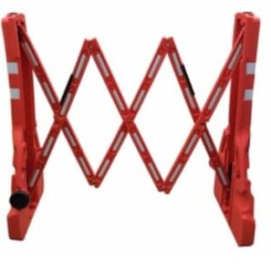 Barrera extensible roja